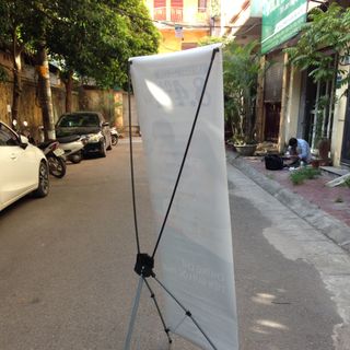 Standee, giá chữ X cường lực 60x160cm
