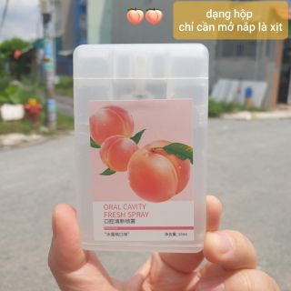 xịt thơm miệng hương đào