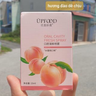 xịt thơm miệng hương đào