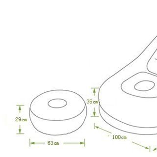 GHẾ NỆM HƠI INTEX - KO BƠM