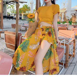 Set Đồ bơi 3 chi tiết ngắn tay cho nữ