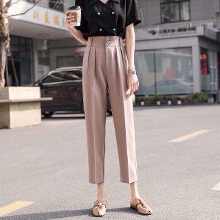 QUẦN BAGGY 3 KHUY CẠP CAO SIÊU TÔN DÁNG
