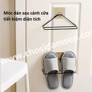 Móc treo dép Tam Giác Sắt gắn tường tiện lợi gọn gàng, giá để dép treo tường tiết kiệm không gian giá sỉ