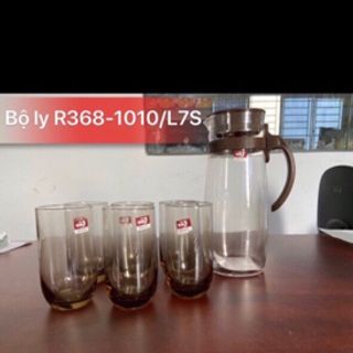 Bộ Bình + 6 Ly Thuỷ Tinh Cao Cấp