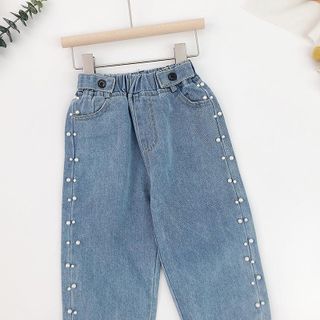 QUẦN JEANS DÀI BO GẤU PHONG CÁCH HQ