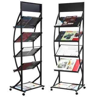 Giá kệ để brochure, catalo, tờ rơi, menu 4 tầng bằng sắt khổ A3