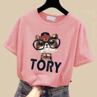 T-shirt Áo thun nữ In hình thú Cưng nhất Mùa HÈ. giá sỉ