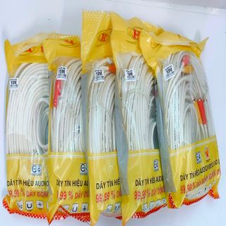 Dây AV HJD 6 đầu - Màu Trắng 10M