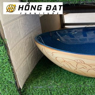 Chậu rửa lavabo sứ mỹ thuật cổ điển đẹp giá rẻ, chậu rửa mặt đẹp cao cấp