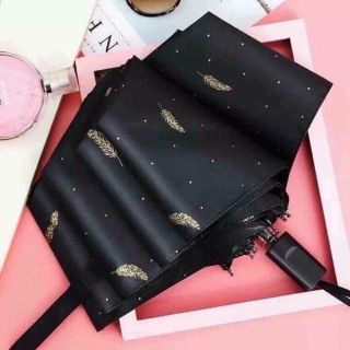Ô Dù Chống Tia UV 3 Lớp Họa Tiết Hoạt Hình Che Mưa Nắng Có Thể Gấp Gọn