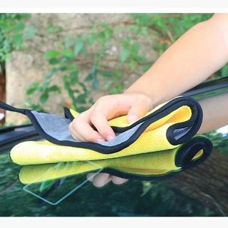 Khăn Lau Xe Microfiber 2 Lớp Chuyên Dụng Vải Mềm Thấm Hút Nhanh 30x40cm - KL30x40
