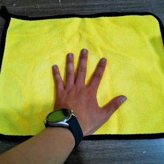 Khăn Lau Xe Microfiber 2 Lớp Chuyên Dụng Vải Mềm Thấm Hút Nhanh 30x40cm - KL30x40