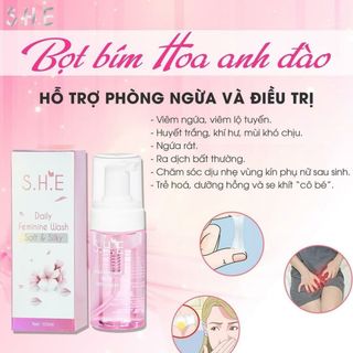 Bọt bím hoa anh đào 120ml Queenie skin