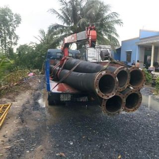 Ống cao su lõi thép phi 150 hút - đẩy Cát, Bê Tông