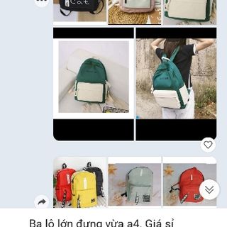Balo lớn đựng vừa a4 giá sỉ 56k có rất nhiều mẫu nhé