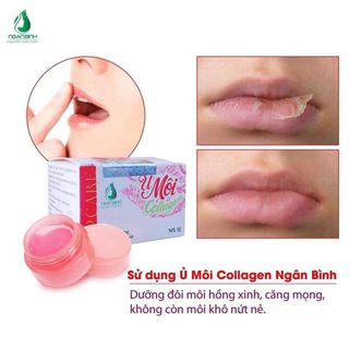 Ủ môi collagen ngân bình