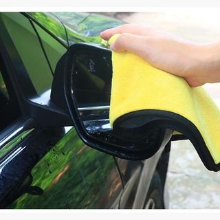 Khăn Lau Xe Microfiber 2 Lớp Chuyên Dụng Vải Bông Mềm Thấm Hút Tốt 30x30cm - KL3030