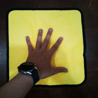 Khăn Lau Xe Microfiber 2 Lớp Chuyên Dụng Vải Bông Mềm Thấm Hút Tốt 30x30cm - KL3030