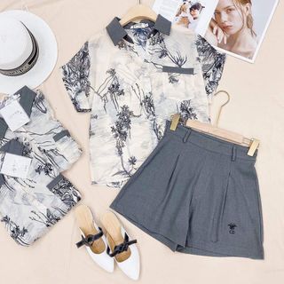 Set sơ mi + quần cạp sang chảnh