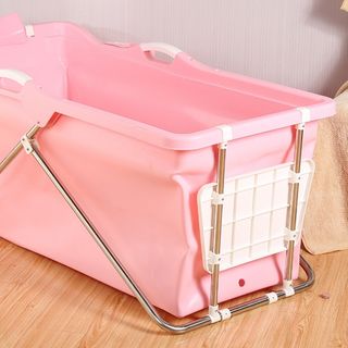 Bồn Tắm Nhựa Gấp Gọn Có Khung Dài 124cm
