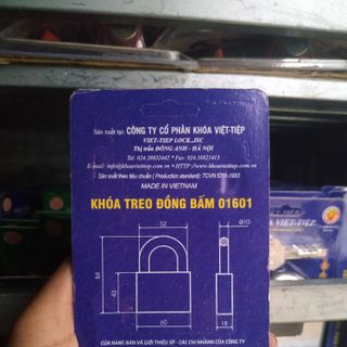 Khoá Việt Tiệp bấm 6 phân