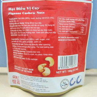 HẠT ĐIỀU VỊ CAY HITO THƠM CAY ĐẶC BIỆT