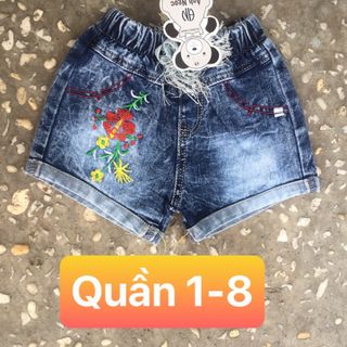 QUẦN JEAN ĐÙI BÉ GÁI ( 1-8)