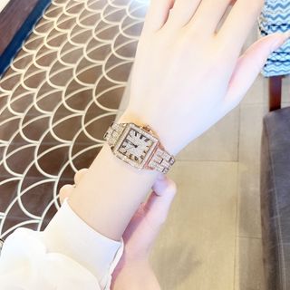 Đồng Hồ Nữ Davena Mặt Vuông Vàng