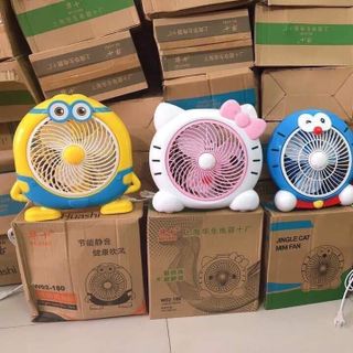Quạt để bàn cắm điện mini hình hoạt hình