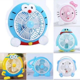 Quạt để bàn cắm điện mini hình hoạt hình