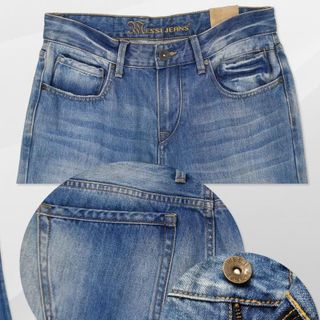 QUẦN JEANS NAM FORM STRAIGHT - SJM-374 (COTTON)