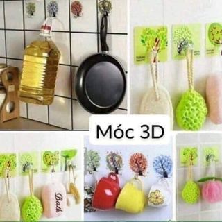 Móc dán tường họa tiết 3D chịu lực chắc chắn kích thước to tổ chảng giá sỉ