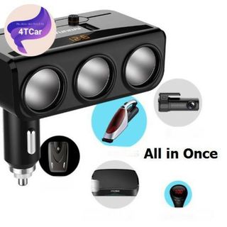 Sỉ Bộ Chia Tẩu Sạc Xe Hơi Huyndai Cao Cấp 3 Tẩu - 2 Cổng USB