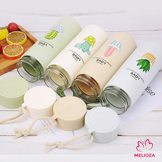 Bình Thủy Tinh Giữ Nhiệt [CHỐNG VA ĐẬP, CHỐNG VỠ] Hình Xương Rồng Cactus Love Siêu Kute 450ml BL01