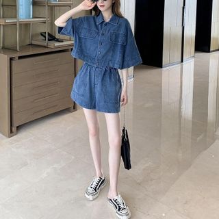 Set Jean nữ cao cấp thiết kế rời 2 mảnh, kiểu dáng đơn giản, năng động NV0346