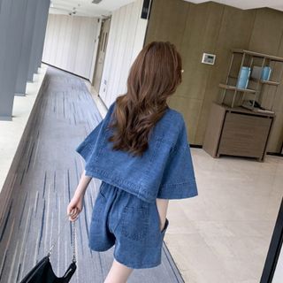 Set Jean nữ cao cấp thiết kế rời 2 mảnh, kiểu dáng đơn giản, năng động NV0346