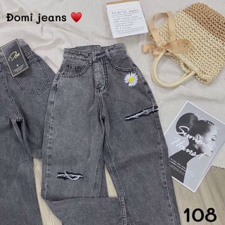 Về sll hàng Q.JEAN baggy QC CẤP. Size: S m l Chất jeans co giãn tốt, bao đẹp Form chuẩn, ôm dáng, nâng vòng 3 Hàng y hình 1000%