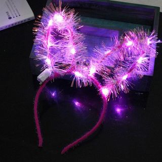 Cài tóc có đèn tai thỏ xinh