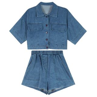 Set Jean nữ cao cấp thiết kế rời 2 mảnh, kiểu dáng đơn giản, năng động NV0346