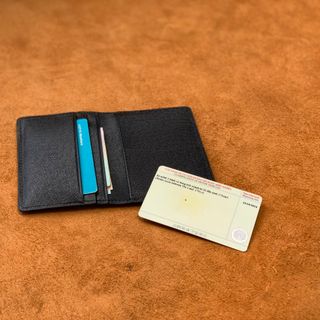ví saffiano namecard (100%) da bò