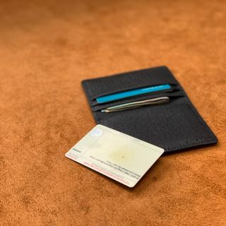 ví saffiano namecard (100%) da bò