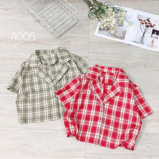 Áo sơmi pijama kẻ sọc caro