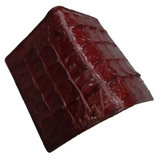 Ví Nam Đứng, Bóp Nam Da Cá Sấu Thật Tiến Công Màu Nâu Đỏ - TCN1109