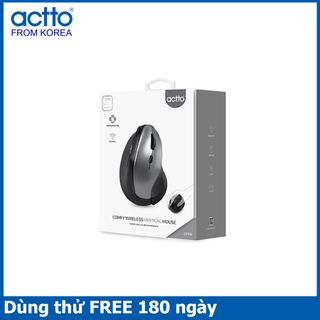 Chuột quang không dây thiết kế thoải mái giảm căng cơ , khoảng cách kết nối 10 mét - Comfi Wireless Vertical Mouse Actto MSC-215 - HÀNG NỘI ĐỊA HÀN QUỐC