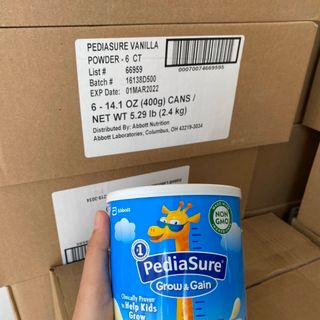 Hộp Sữa Bột Pediasure Hương Vanilla 400g – Mỹ 08/22