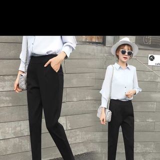 Quần tây công sở, khoá kéo bên hông, chất tuyết mưa dày mịn đẹp