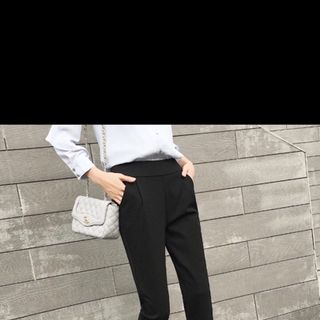 Quần tây công sở, khoá kéo bên hông, chất tuyết mưa dày mịn đẹp