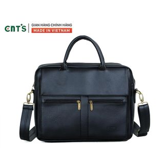 Cặp da nam công sở CNT HQ19 cao cấp Đen