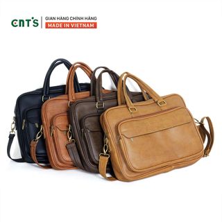 Cặp da nam công sở CNT HQ17 thời trang cao cấp Bò lợt