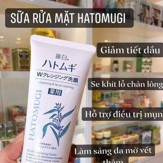Sữa Rửa Mặt Ý Dĩ Hatomugi 130gram